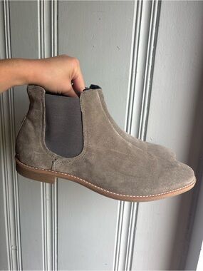 Men's Size 10 Taupe Suede Chelsea ASOS Booties - Slip-On Comfort